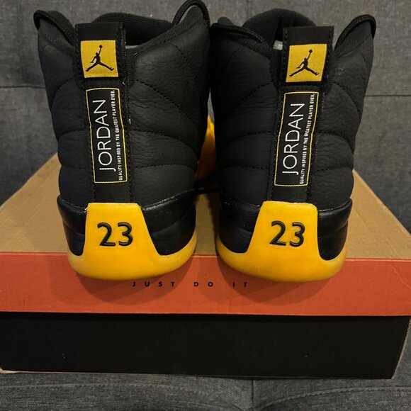 🔥Air Jordan 12 Retro University Gold / Black Size 10.5 Men |Clean🔥 - Picture 2 of 4
